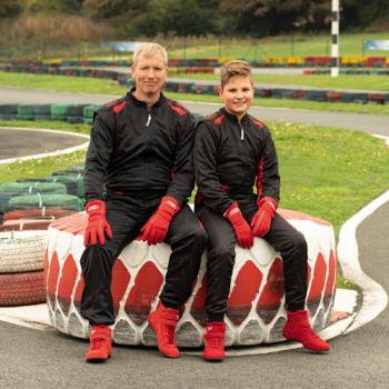 Speed Kartoverall SILVERSTONE RS-2 schwarz/rot Gr. 4 XL